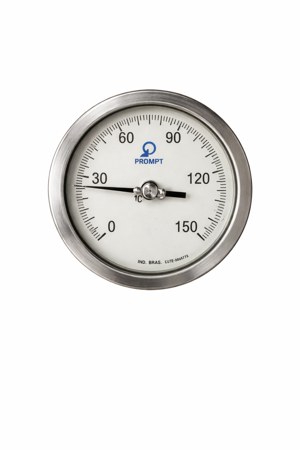 Termômetro Bimetálico Industrial em Aço Inox